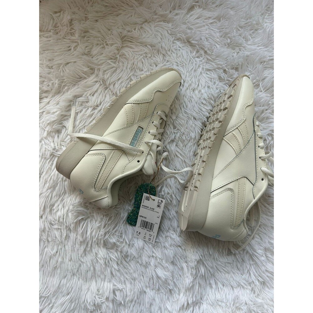 New REEBOK Size 7.5 Women’s Glide White Sneakers Classic